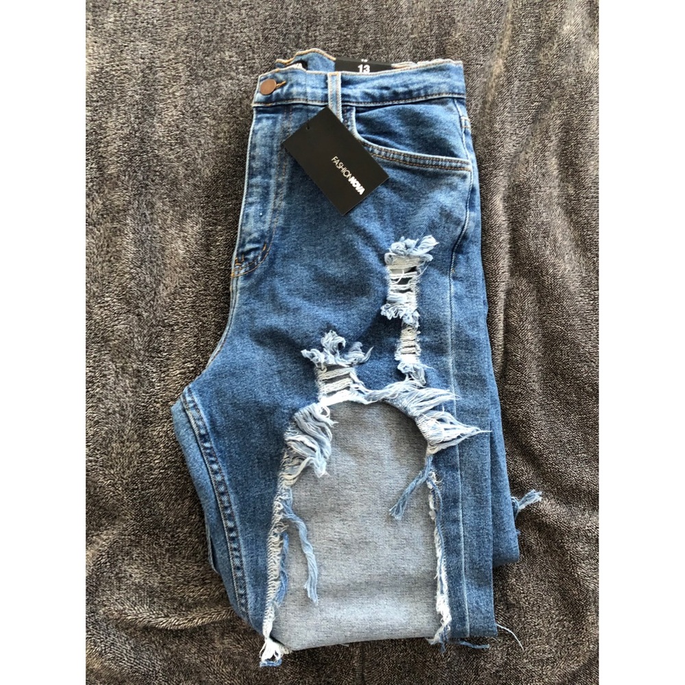 Fashion Nova Distressed Jeans